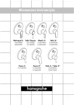 Предварительный просмотр 133 страницы Hans Grohe Focus E2 31945000 Assembly Instructions Manual