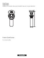 Preview for 1 page of Hans Grohe Grid Drain 06400XX0 Specification Sheet