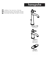 Hans Grohe Joleena 230 04772 0 Series Installation/User Instructions/Warranty preview