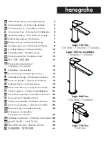 Hans Grohe Logis 110 Fine 71251000 Instructions For Use/Assembly Instructions preview