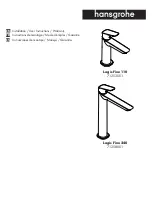 Hans Grohe Logis Fine 110 71253 1 Series Installation/User Instructions/Warranty preview