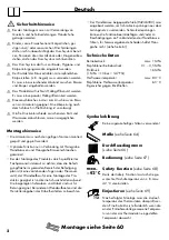 Preview for 2 page of Hans Grohe Marin Thermostat Set 27097000 Instructions For Use/Assembly Instructions