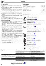 Preview for 4 page of Hans Grohe Marine 2 Showerpipe Instructions For Use/Assembly Instructions