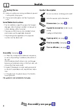 Предварительный просмотр 4 страницы Hans Grohe Massaud 18471180 Assembly Instructions Manual