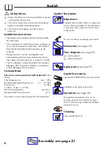 Preview for 4 page of Hans Grohe Metris 230 Series Instructions For Use Manual