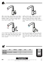 Preview for 40 page of Hans Grohe Metris 230 Series Instructions For Use Manual