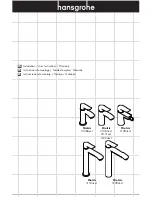 Preview for 1 page of Hans Grohe Metris 31080xx1 Series Installation & User Manual