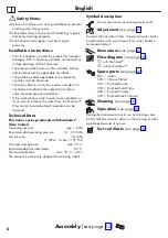 Предварительный просмотр 4 страницы Hans Grohe Metris 3108500 Series Instructions For Use/Assembly Instructions