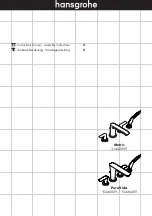 Предварительный просмотр 1 страницы Hans Grohe Metris 31442009 Instructions For Use/Assembly Instructions