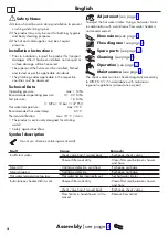 Preview for 2 page of Hans Grohe Metris 31480009 Instructions For Use/Assembly Instructions