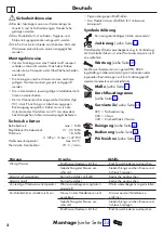 Preview for 2 page of Hans Grohe Metris 31493000 Instructions For Use/Assembly Instructions