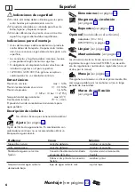 Предварительный просмотр 6 страницы Hans Grohe Metris 320 1jet 14821 Series Instructions For Use/Assembly Instructions