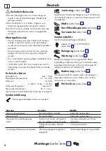 Preview for 2 page of Hans Grohe Metris 320 2jet 14820 Series Instructions For Use/Assembly Instructions