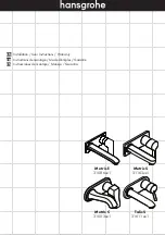 Предварительный просмотр 1 страницы Hans Grohe Metris C 31003 1 Series Installation/User Instructions/Warranty