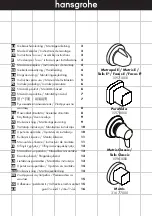 Hans Grohe Metris E 15971 Series Instructions For Use/Assembly Instructions preview