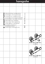 Preview for 1 page of Hans Grohe Metris Puro 13148000 Instructions For Use Manual