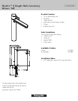 Предварительный просмотр 1 страницы Hans Grohe Metris S 31020001 Manual