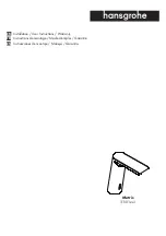 Preview for 1 page of Hans Grohe Metris S 31101001 Installation/User Instructions/Warranty