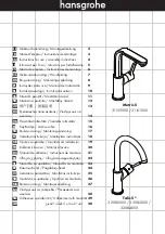 Hans Grohe Metris S 31159000 Instructions For Use/Assembly Instructions preview