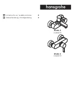 Hans Grohe Metris S 31460019 Instructions For Use/Assembly Instructions preview