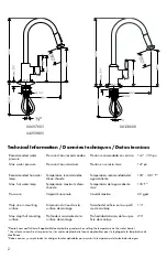 Предварительный просмотр 2 страницы Hans Grohe Metro E 06697 5 Series Installation Instructions / Warranty