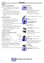 Preview for 2 page of Hans Grohe Metropol S 14061000 Instructions For Use/Assembly Instructions