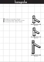 Hans Grohe Metropol Select 110 32571 1 Series Installation/User Instructions/Warranty preview