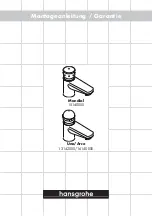 Предварительный просмотр 1 страницы Hans Grohe Mondial 15140 Series Installation Instructions Manual