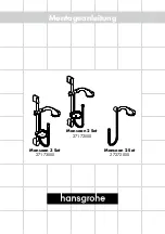 Предварительный просмотр 2 страницы Hans Grohe Monsoon 2 Set 27172 Series Manual