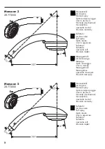 Preview for 2 page of Hans Grohe Monsoon 3 28773 Series Manual