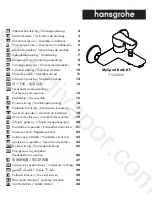 Preview for 1 page of Hans Grohe MySport Bath KF 71342000 Instructions For Use/Assembly Instructions