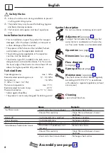 Preview for 4 page of Hans Grohe Novus 71040000 Instructions For Use/Assembly Instructions