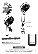 Preview for 6 page of Hans Grohe Pulsify 105 1jet Green 24121 Series Assembly Instructions Manual