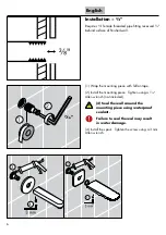 Preview for 6 page of Hans Grohe Pura Vida 15412 1 Series Installation Instructions / Warranty