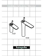 Preview for 1 page of Hans Grohe PureVida 15070XX1 Installation Instructions Manual