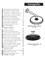 Preview for 1 page of Hans Grohe Raindance Classic 240 1jet 27424 Series Instructions For Use/Assembly Instructions