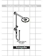 Hans Grohe Raindance Connect Showerpipe 27164001 Installation Instructions / Warranty preview