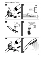 Предварительный просмотр 7 страницы Hans Grohe Raindance S 100 3-Jet Handshower Set 04518 0... Installation/User Instructions/Warranty