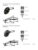 Предварительный просмотр 2 страницы Hans Grohe Raindance S 100 AIR 3-Jet Installation Instructions / Warranty