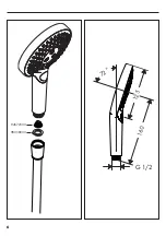 Предварительный просмотр 6 страницы Hans Grohe Raindance Select S 120 3jet PowderRain EcoSmart... Assembly Instructions Manual