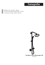 Hans Grohe Raindance Select Showerpipe 27115001 Installation/User Instructions/Warranty preview