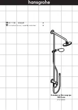 Preview for 2 page of Hans Grohe Raindance Showerpipe 180 Reno 27210000 Instructions For Use/Assembly Instructions