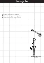 Preview for 1 page of Hans Grohe Raindance Showerpipe 27165-1 Series Installation/User Instructions/Warranty