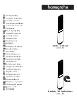 Предварительный просмотр 1 страницы Hans Grohe Rainfinity 100 1jet 26866 Series Assembly Instructions