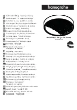 Preview for 1 page of Hans Grohe Rainfinity 250 1jet EcoSmart 26229 Series Instructions For Use/Assembly Instructions