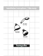 Hans Grohe Retroaktiv 06126XX0 Installation Instructions / Warranty preview