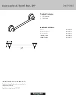 Preview for 1 page of Hans Grohe Retroaktiv Towel Bar 06098XX0 Features & Dimensions