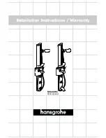 Hans Grohe Showerpanel Installation Instructions / Warranty preview