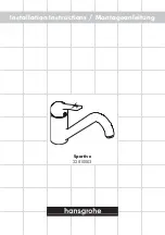 Hans Grohe Sportive 32810003 Installation Instructions Manual preview