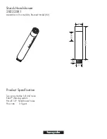 Preview for 1 page of Hans Grohe Starck Handshower 28532XX1 Specification Sheet